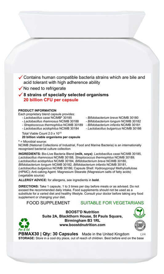 BOOST'D Biotix Capsules (30) - BOOSTD Nutrition -