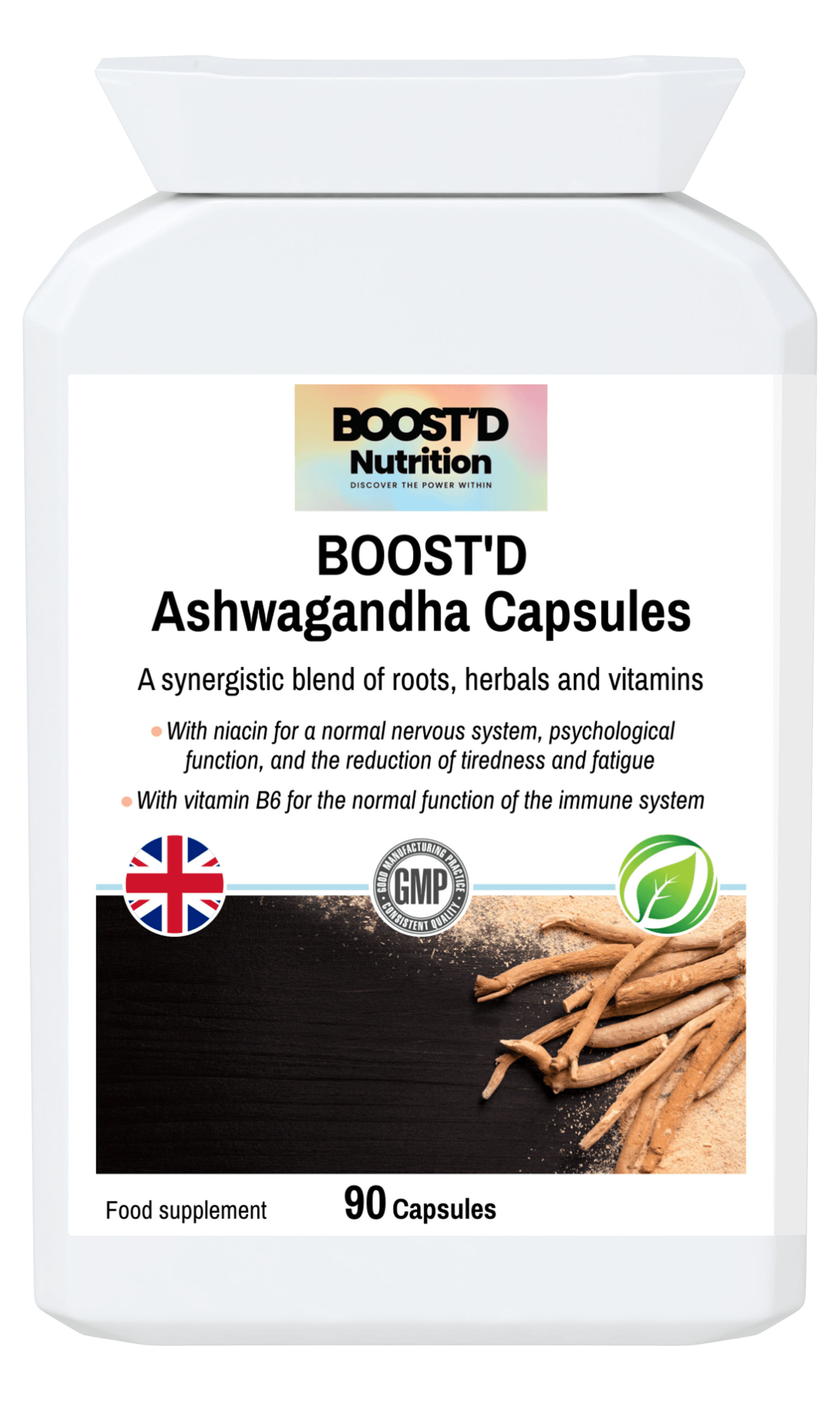 BOOST’D Ashwagandha Capsules (90) - BOOSTD Nutrition - Ashwagandha capsules, Ashwagandha health, Ashwagandha caps