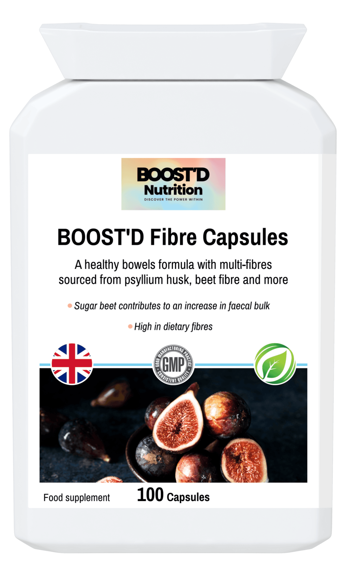 BOOST'D Fibre Capsules (100) - BOOSTD Nutrition -