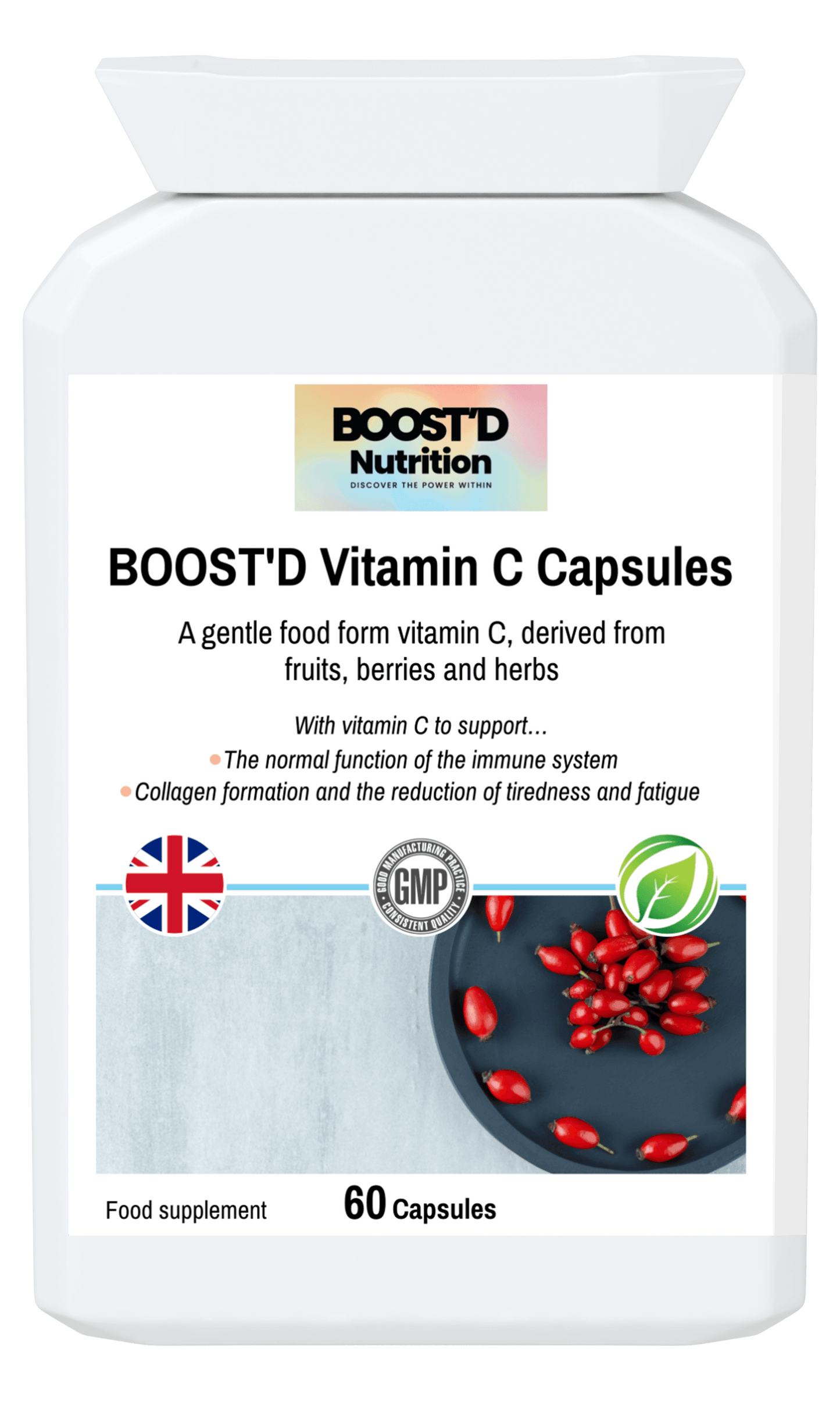 BOOST’D Vitamin C Capsules (60) - BOOSTD Nutrition -