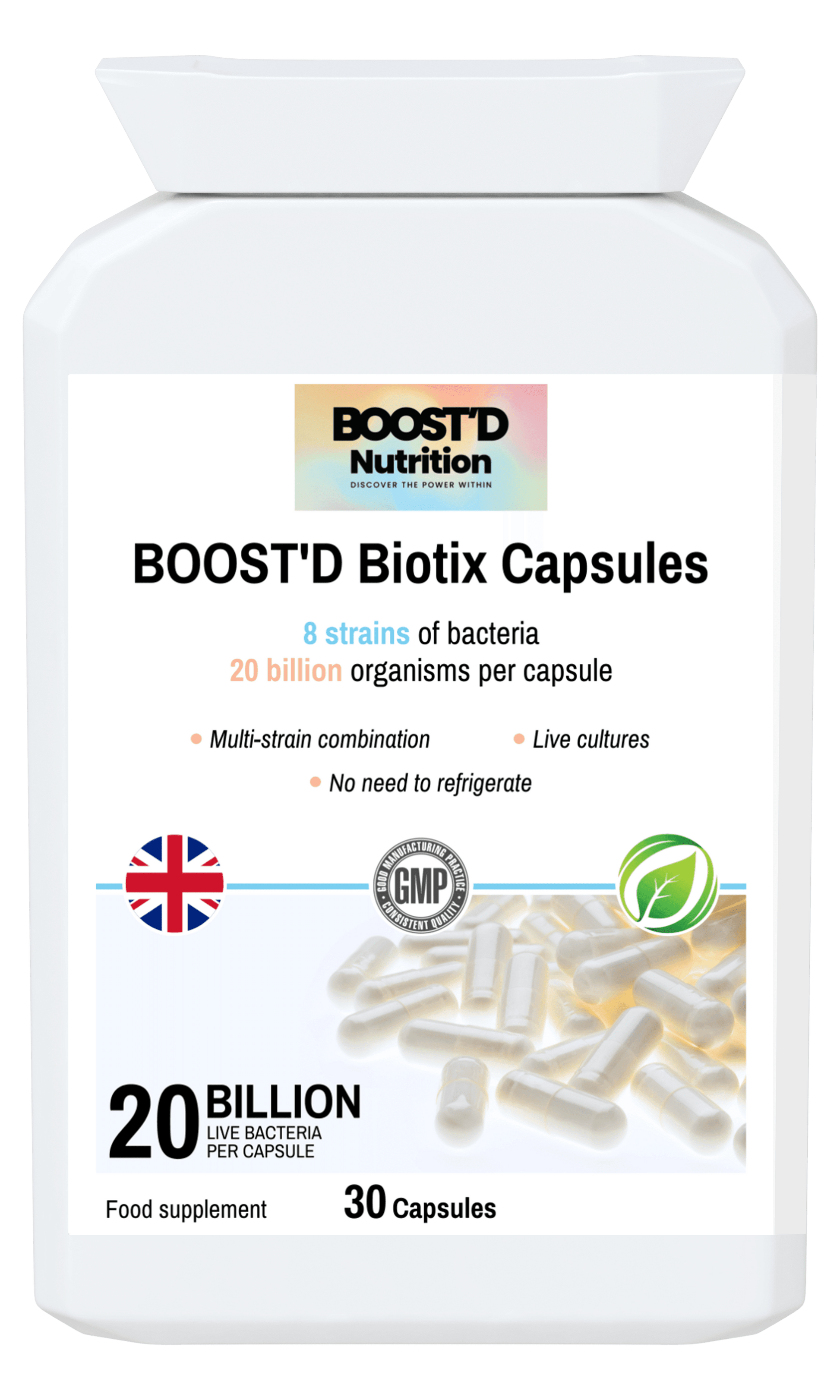 BOOST'D Biotix Capsules (30) - BOOSTD Nutrition -